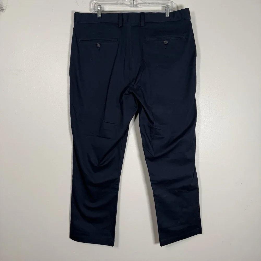 Duluth Trading Co Pants Mens 38x29 Blue Class Act‎ Standard Fit No Iron